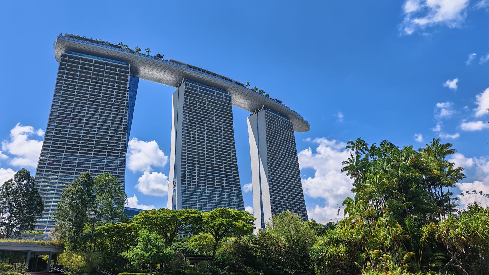 Marina Bay Sands on a bright day in Singapore